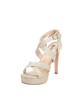 Women's IDIFU Gold Platform Stiletto Heels Size 6.5